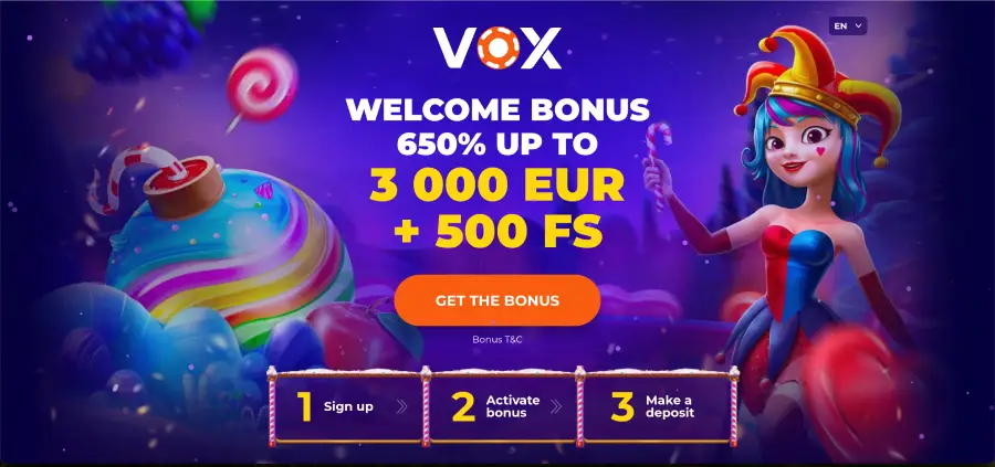 Vox Casino Promo Code im Bonusbereich zur Aktivierung eingegeben Vox Casino Promo Code im Bonusbereich zur Aktivierung eingegeben