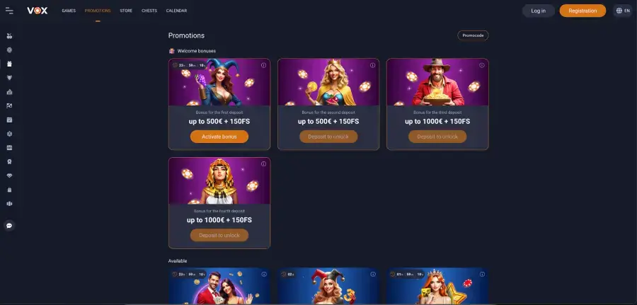Vox Casino Freispiele Bonus im Promotionsbereich